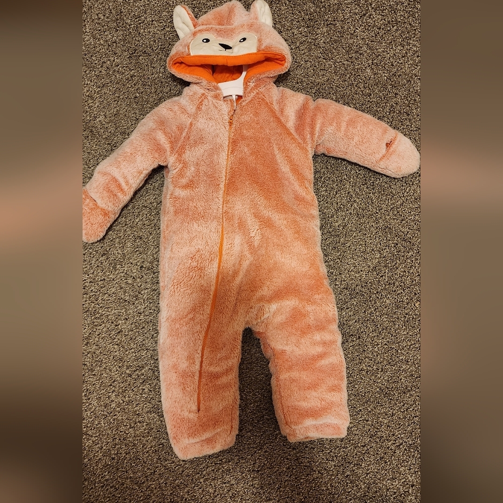 Koala baby Fuzzy One Piece in Peach